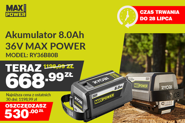 Akumulator RYOBI Max Power 8Ah